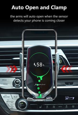Smart Induction Car Phone Holder With Wireless Charger Smart Induction Car Phone Holder With Wireless Charger