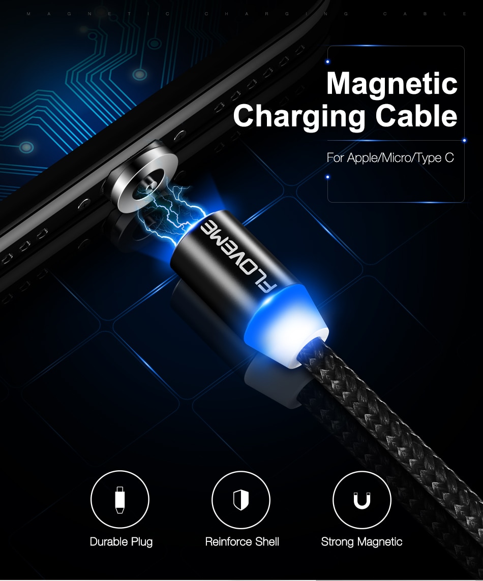 1M Magnetic Design Micro USB Charging Cable 1M Magnetic Design Micro USB Charging Cable
