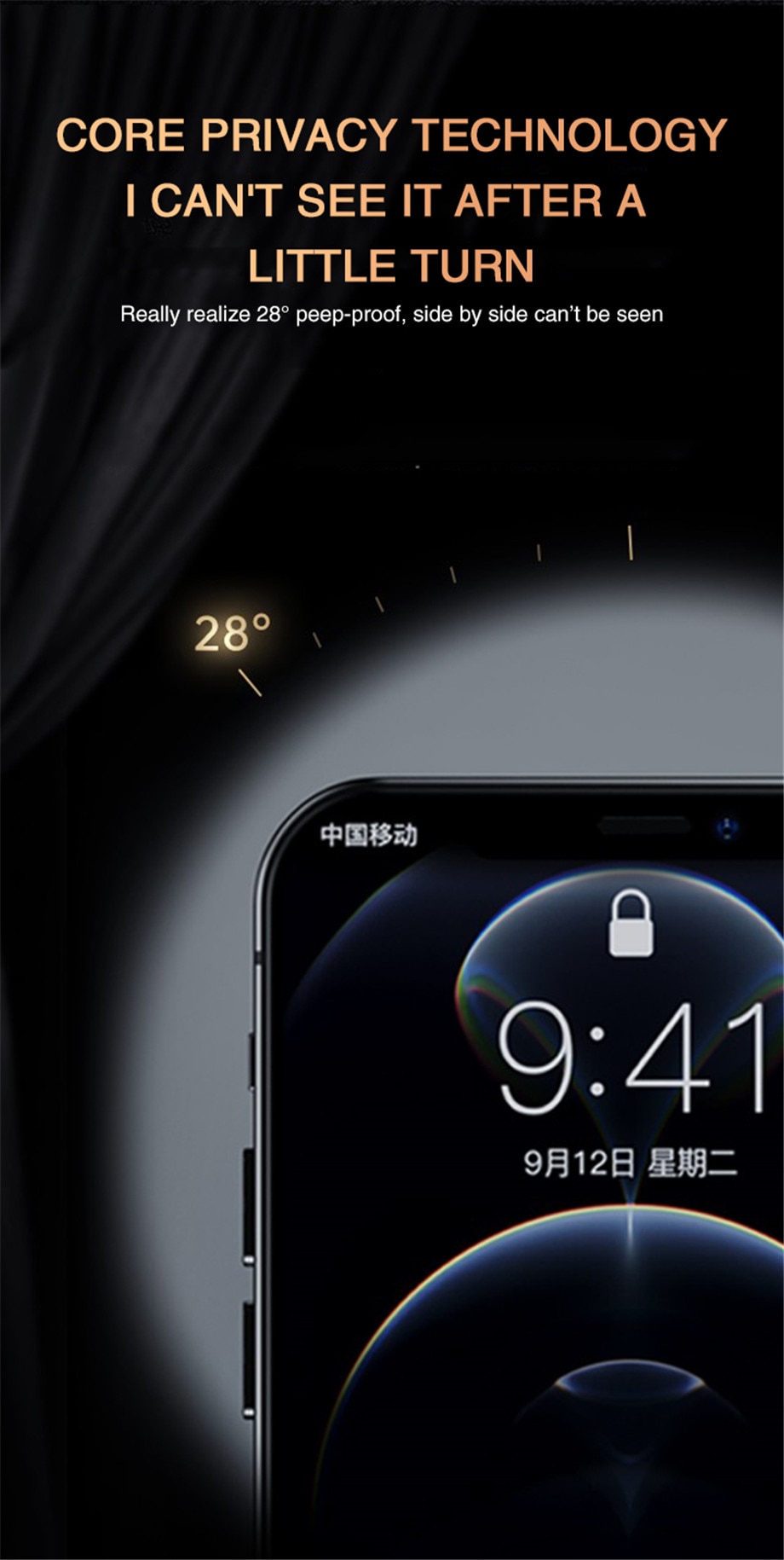 Full Cover Anti-Spy Screen Protector For iPhone 11 12 13 PRO MAX Privacy Glass For iPhone 14 Pro 8 Plus XS Max XR Tempered Glass