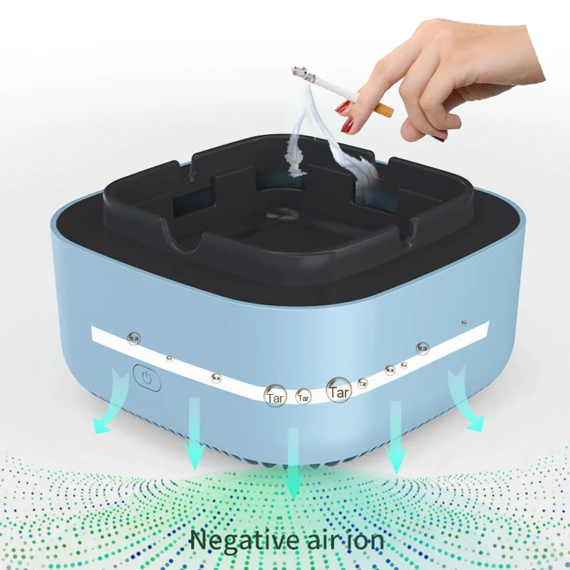 Anion Ashtray with Air Purifier Smoke Desk Filter Air Purge Negative Ion Cigarettes Ash Tray Organizer Anti Second-Hand Smoke Anion Ashtray with Air Purifier Smoke Desk Filter Air Purge Negative Ion Cigarettes Ash Tray Organizer Anti Second-Hand Smoke 
