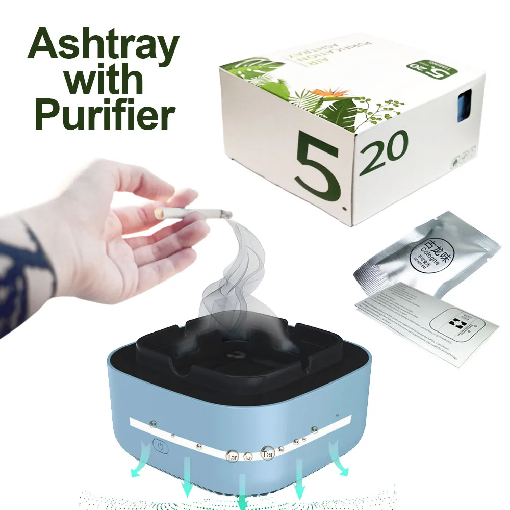 Anion Ashtray with Air Purifier Smoke Desk Filter Air Purge Negative Ion Cigarettes Ash Tray Organizer Anti Second-Hand Smoke Anion Ashtray with Air Purifier Smoke Desk Filter Air Purge Negative Ion Cigarettes Ash Tray Organizer Anti Second-Hand Smoke 